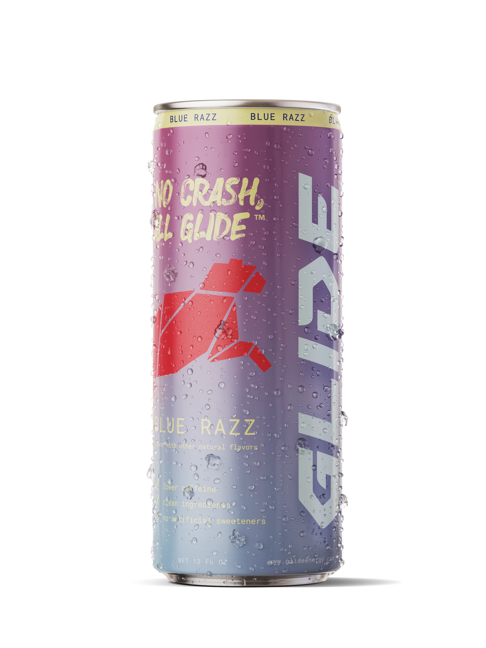 Glide Energy Blue Razz energy drink can